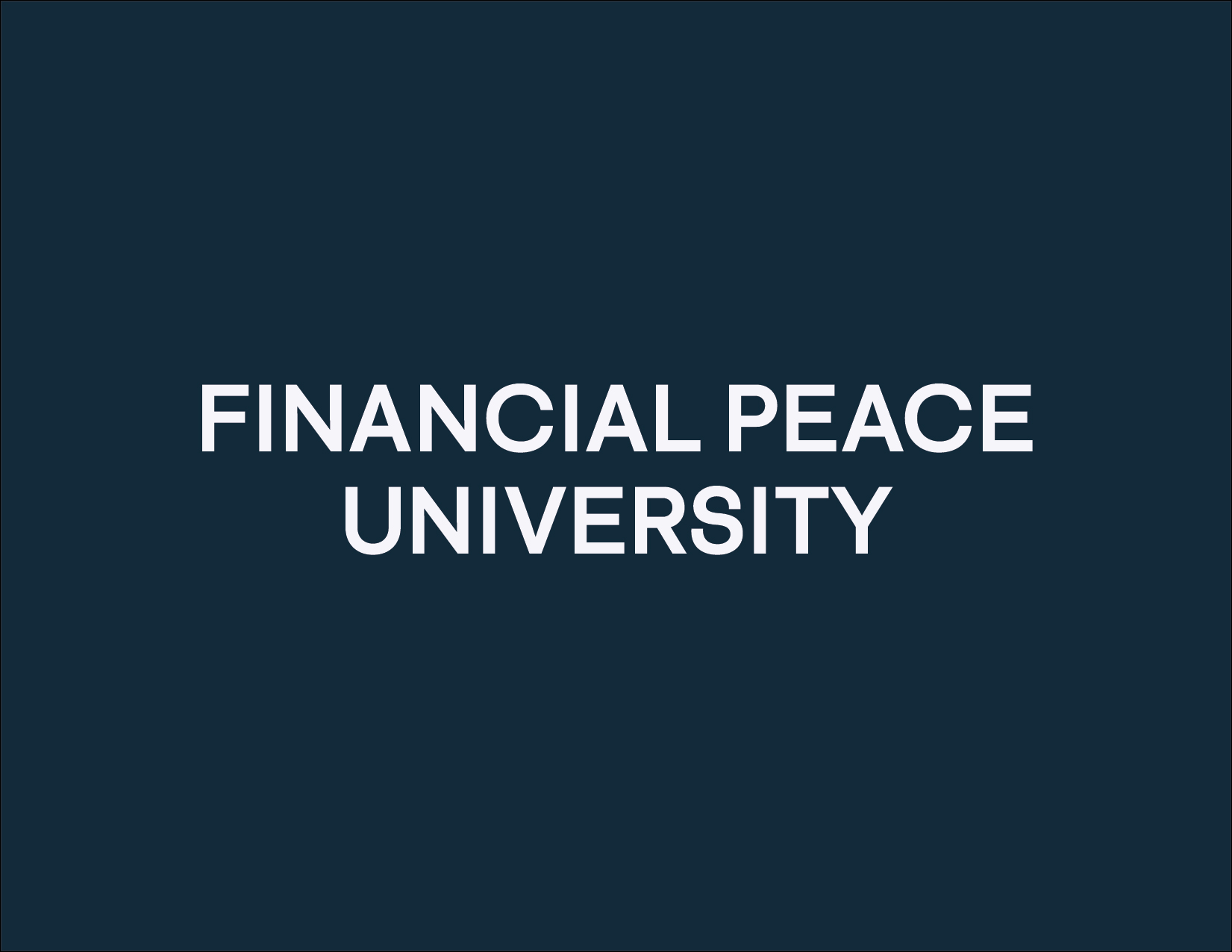 Care Groups – Financial Peace University