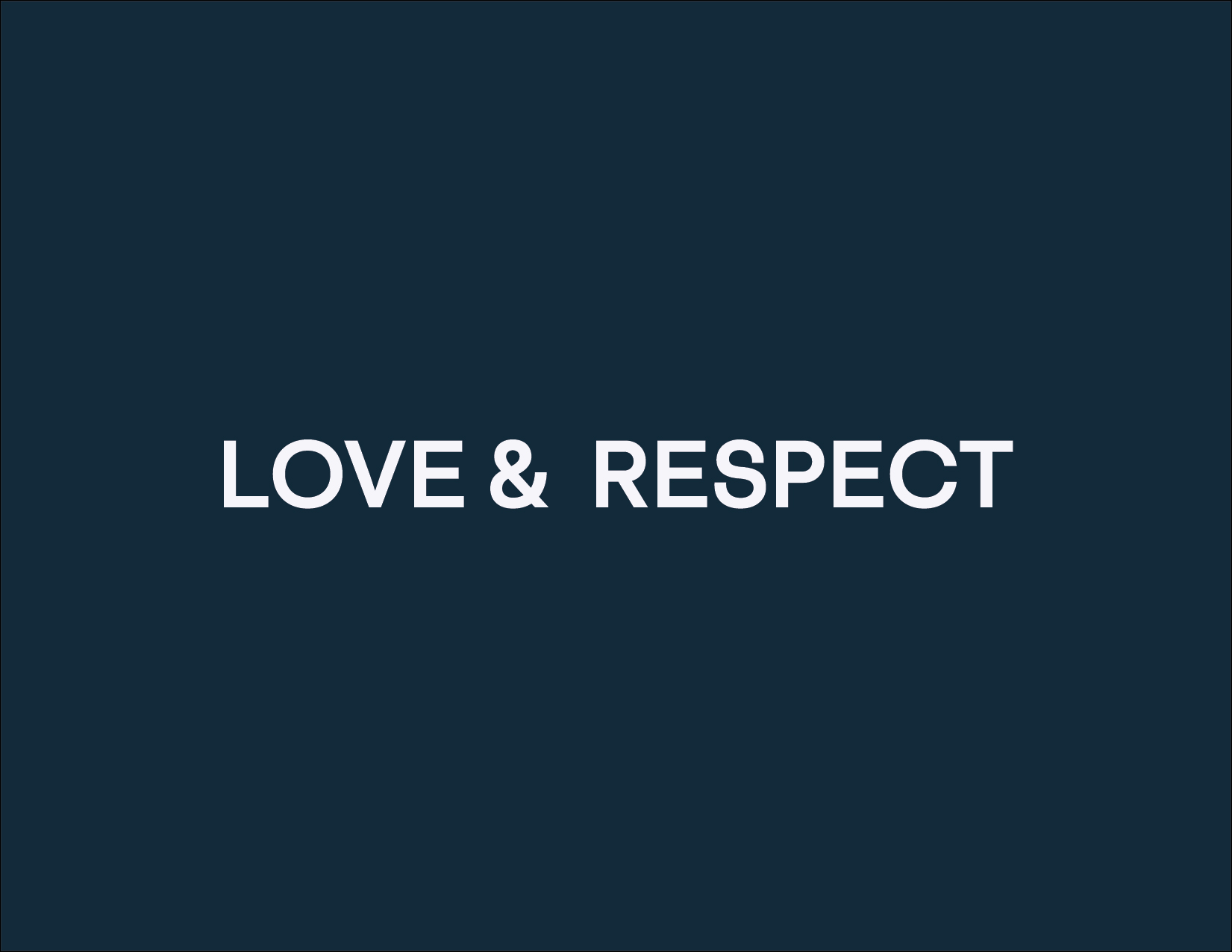 Care Groups – Love and Respect