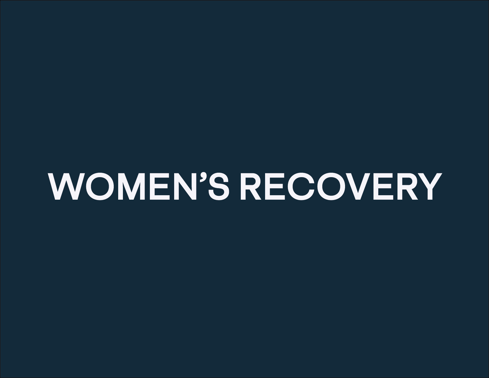 Care Groups – Women's Recovery